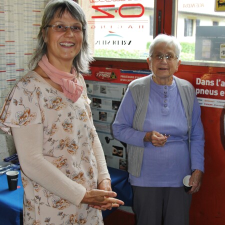 Ma soeur et ma maman.